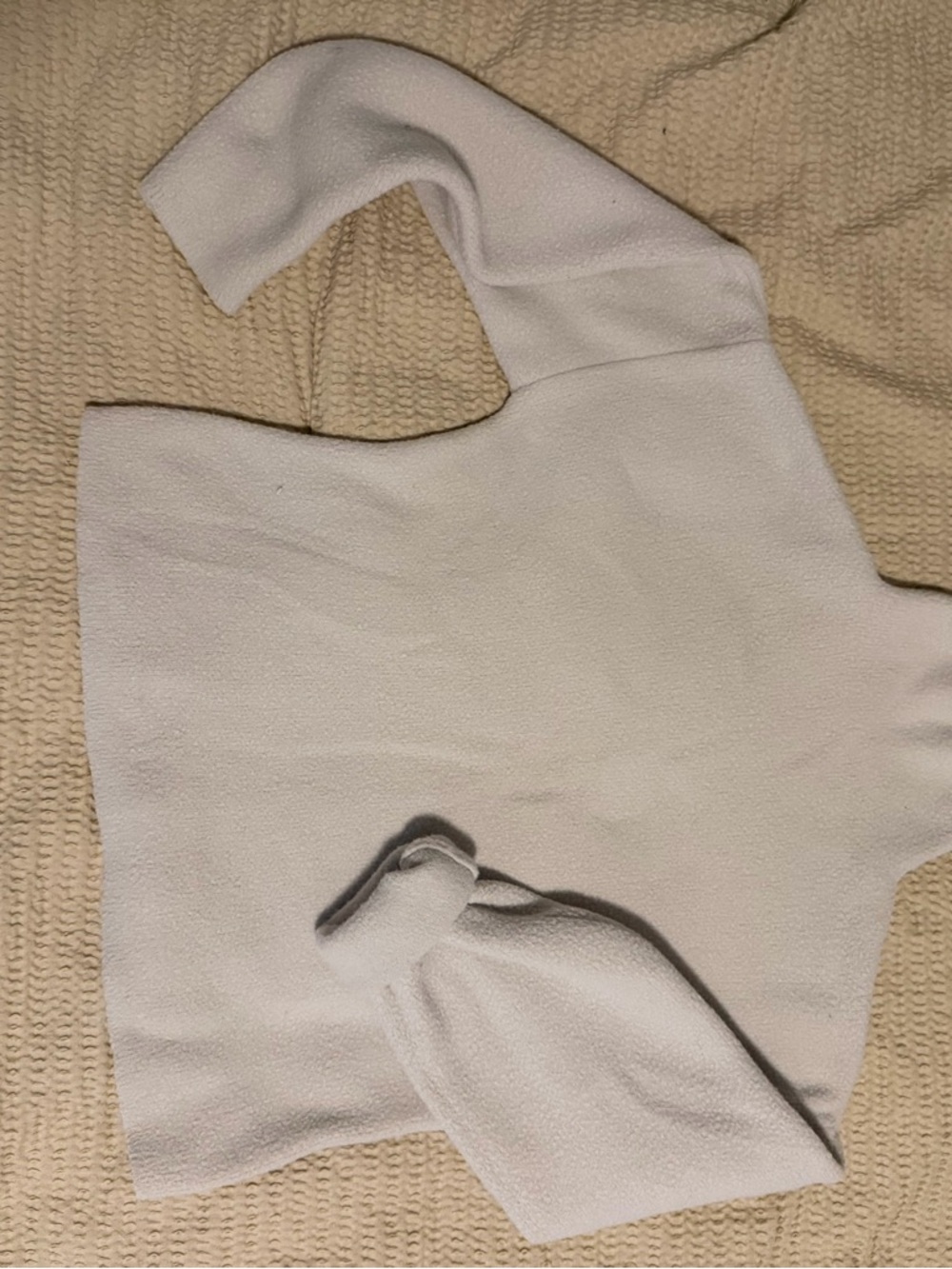 Express Cream Mock Neck Sweater